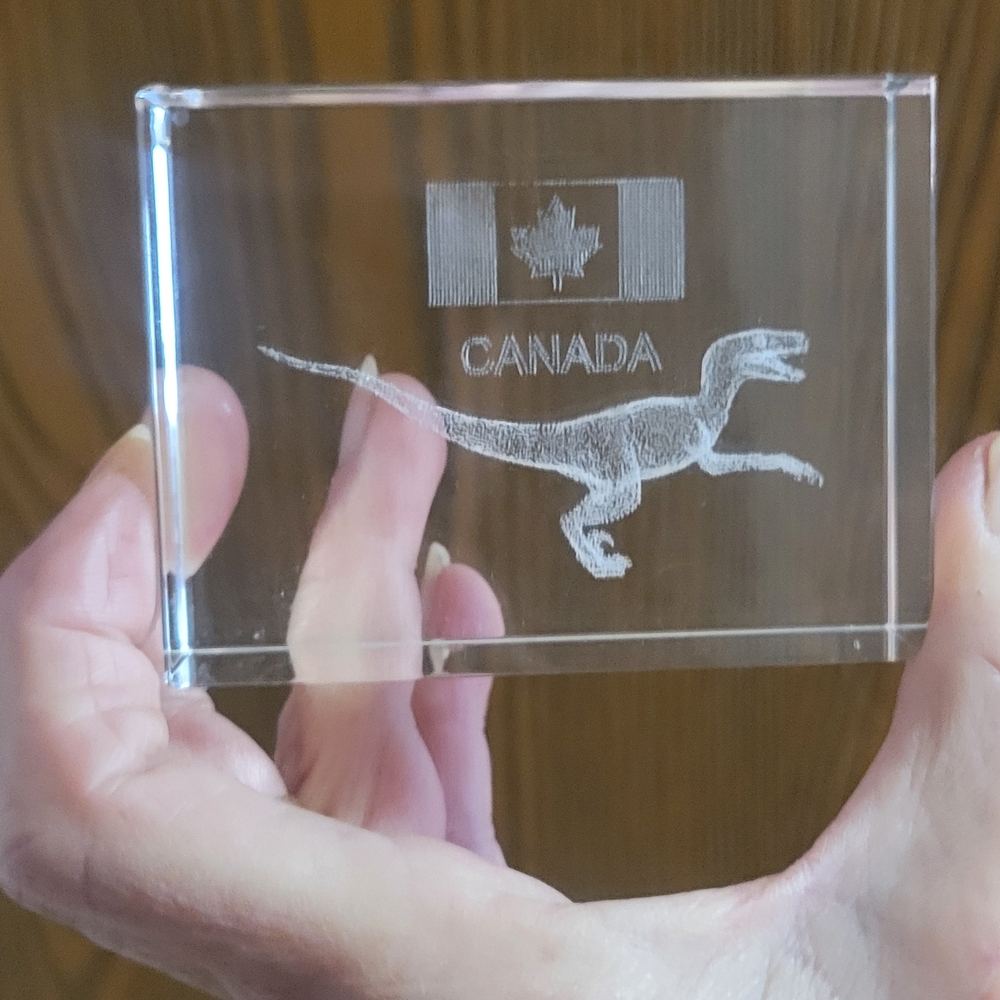 Crystal Dinosaur Display Block